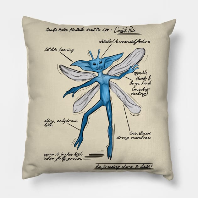 Cornish Pixie Pillow by sophiedesigns