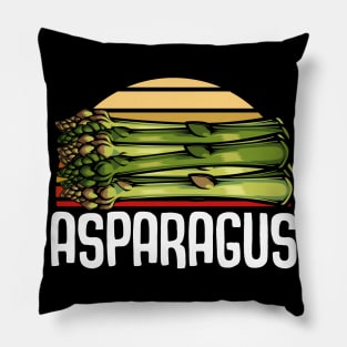 Asparagus - Retro Style Vegetable Vintage Food Pillow