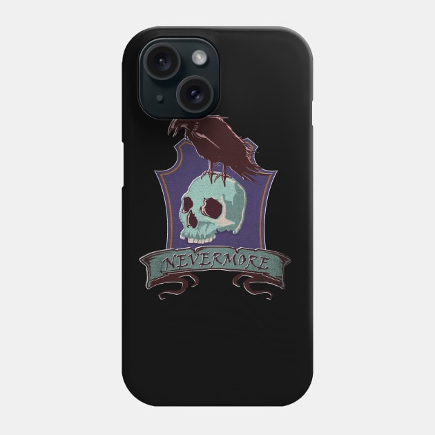 Nevermore: Spooky, Dark Raven Crowing Edgar Allan Poe Gothic Phone Case by spacedust