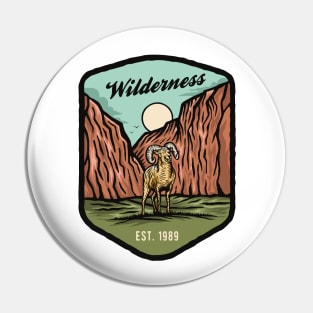 Wilderness Goat Pin