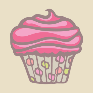 POLKA DOT CUPCAKE DREAMS Party Pink Buttercream Icing - UnBlink Studio by Jackie Tahara T-Shirt