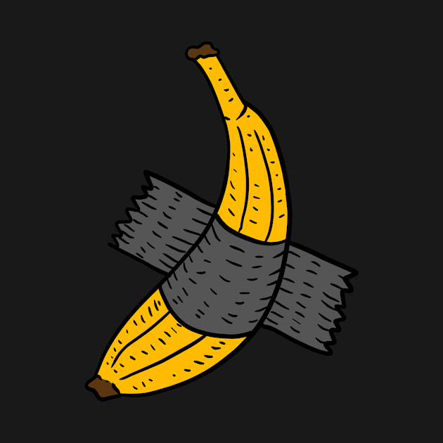 dukt taped wall banana. banana art. by JJadx