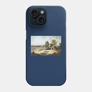 Oystermans Hut (1863) by George Loring Brown Phone Case