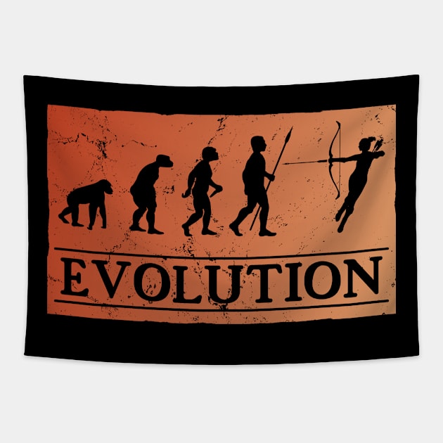 Evolution Archery Tapestry by NicGrayTees