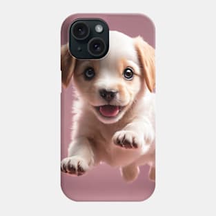 Cute Excited Golden Retriever Puppy Phone Case