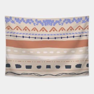 Illustration of an abstract background with a pattern in boho style. Tapestry