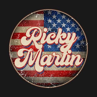 Vintage Ricky Proud Name Personalized Retro Styles American Flag T-Shirt