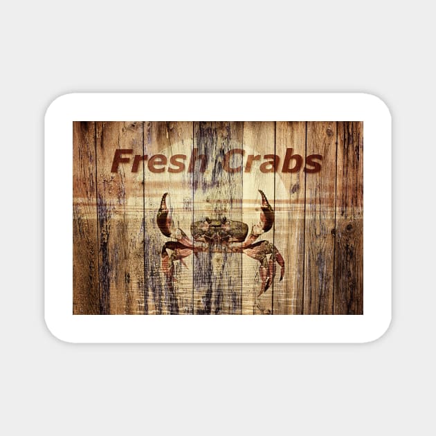 Fresh Crabs - Seafood Magnet by JimDeFazioPhotography