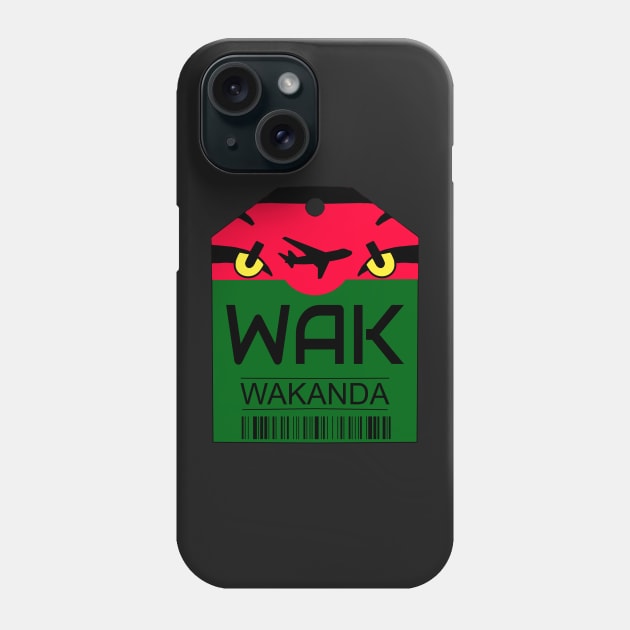 Wakanda Luggage Sticker Phone Case by Kangavark