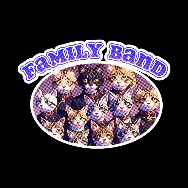 Cat Family Band by LycheeDesign