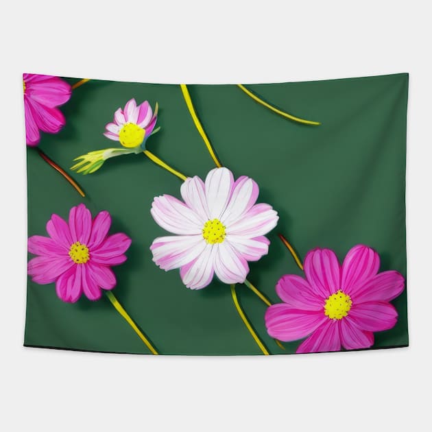 Floral pattern background Tapestry by Russell102