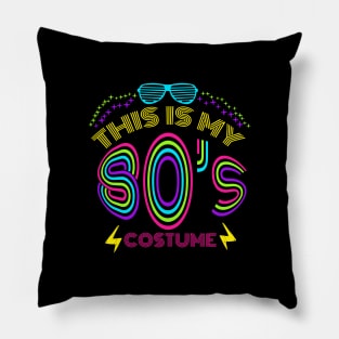 This Is My 80s Costume - Vintage Vaporwave T-Shirt Pillow