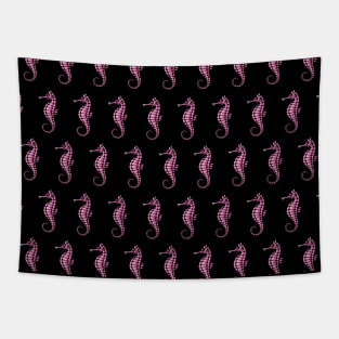 Seahorse Pink Pattern Tapestry