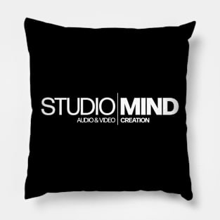 Studio Mind, White Logo Pillow