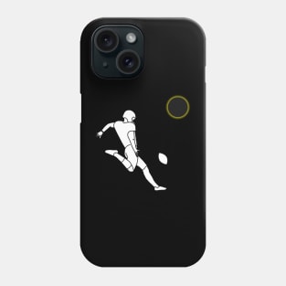 Total solar eclipse. Football player. Field goal. Phone Case