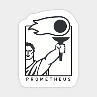 Minimalist art of Prometheus. For Geek mythology fans Magnet