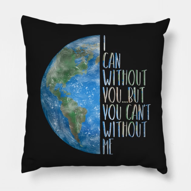 Earth Day Planet Earth Pillow by gogo-jr
