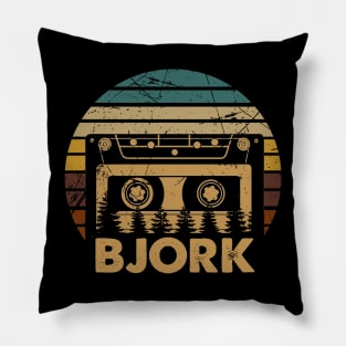 Great Gift Björk For Name Retro Styles Color 70s 80s 90s Pillow