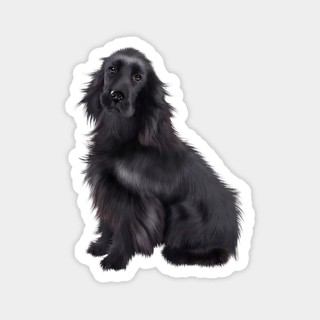 Black Cocker Spaniel, Dog Lover Magnet by logiamerch