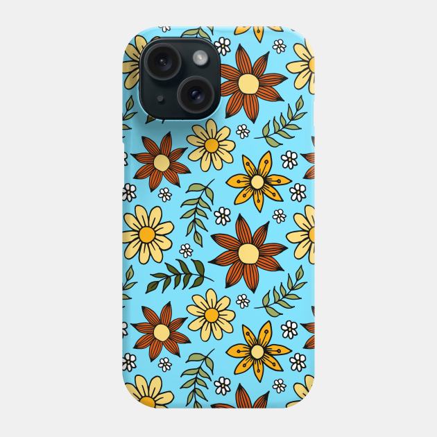 Fall Floral Pattern Phone Case by julieerindesigns