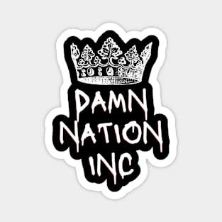 Damn Nation Inc (light text) Magnet