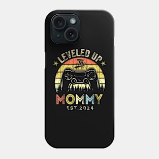 Leveled Up To Mommy 2024 Video Game Promoted To Mommy Phone Case