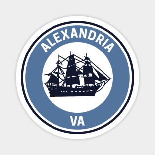 Vintage Alexandria Virginia Magnet