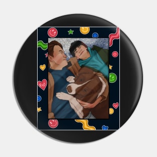 Nick and Charlie - heartstopper birthday gift photo Pin