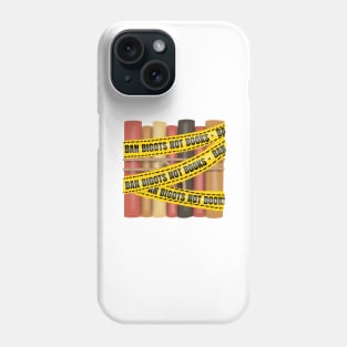 Ban bigots not books (caution tape) Phone Case