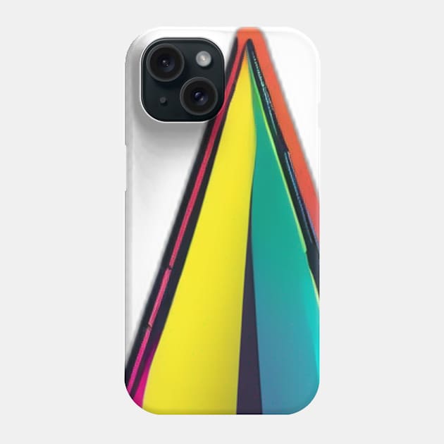 Neon Prism Spectrum - Vibrant Geometric Design No. 958 Phone Case by cornelliusy