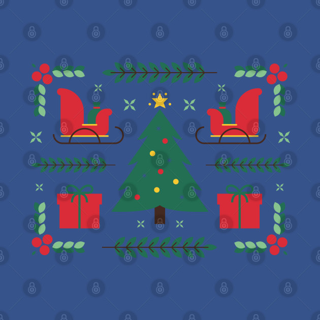 Disover Christmas Tree with Various Christmas-Themed Patterns - Christmas Tree With Various Christmas - T-Shirt