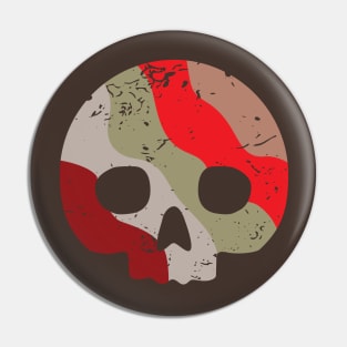 Skull Dot Camo Pin