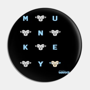 M-U-N-K-E-Y Pin