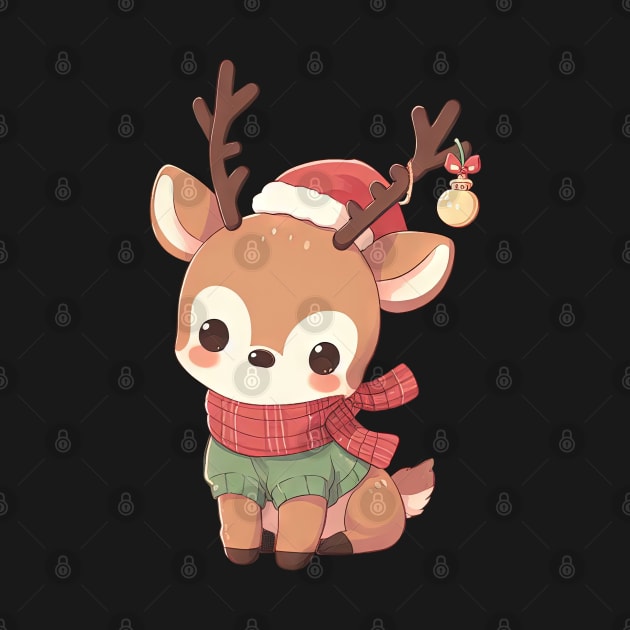 Cute Christmas Deer by Takeda_Art