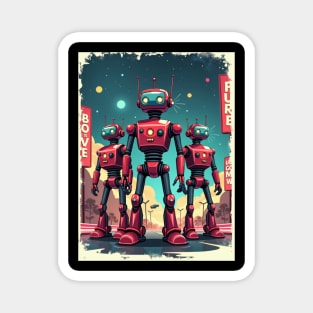 Retro Robot Revival: Vintage Visions of the Future Magnet