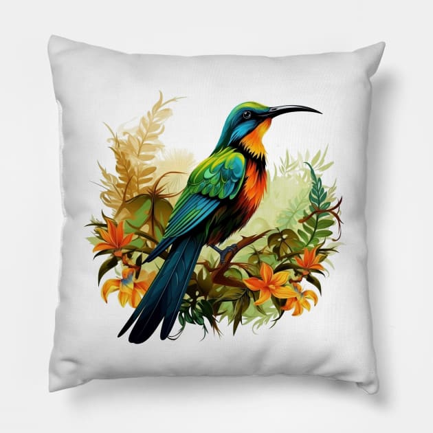 Sunbird Pillow by zooleisurelife