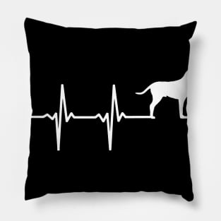 Pointer Heartbeat Gift For Pointer Lovers Pillow