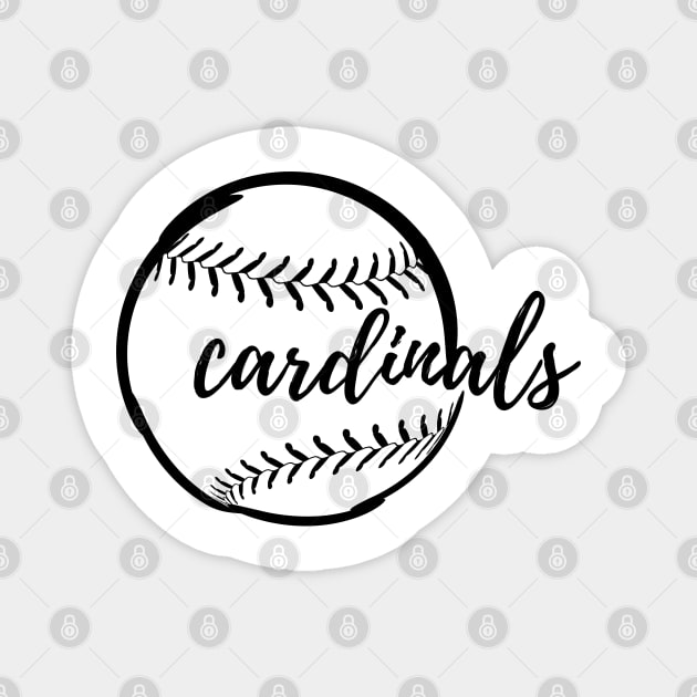 Cardinals Baseball Magnet by Adisa_store