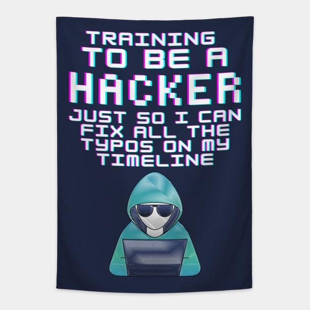 Training To Be A Hacker Tapestry by Samax