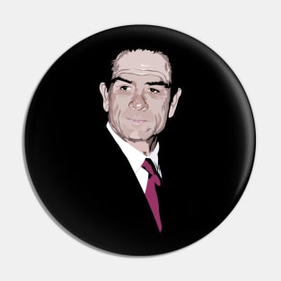 Tommy Lee Jones Portrait Pin