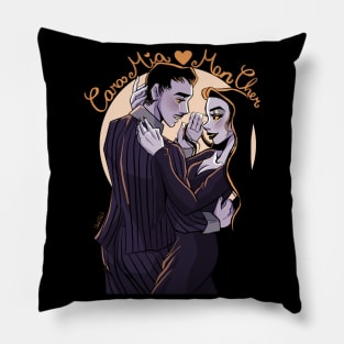 Morticia and Gomez Pillow