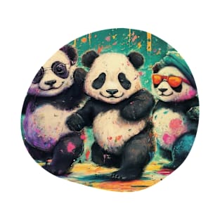 Get Your Groove On with Our Dancing Pandas! T-Shirt