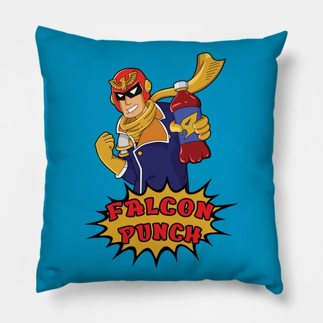 Falcon Punch Pillow by kayability