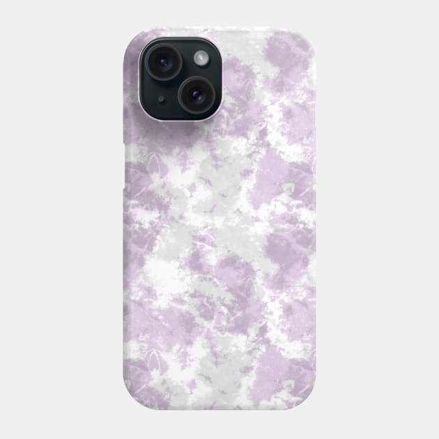 Soft Lilac and Gray Tie-Dye Phone Case by Carolina Díaz