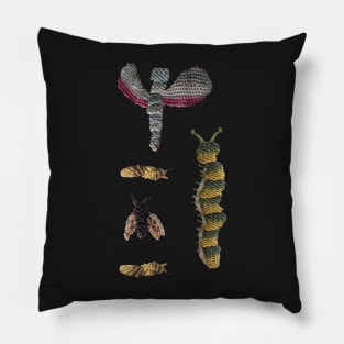 Embroidered Bugs Sheet Pillow