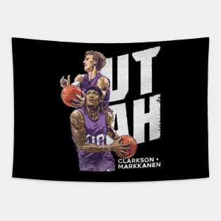 Jordan Clarkson & Lauri Markkanen Utah Duo Tapestry