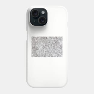 Macro of white sugar crystal Phone Case
