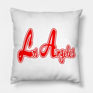 Los Angeles Red Pillow