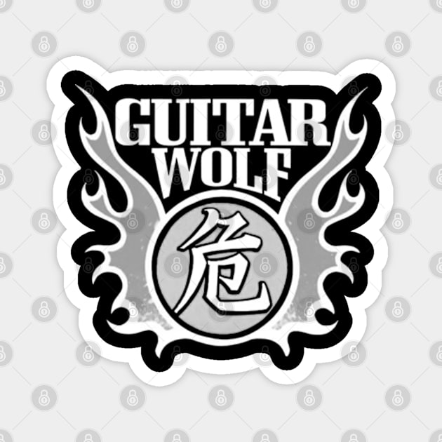 Guitar Wolf Magnet by CosmicAngerDesign