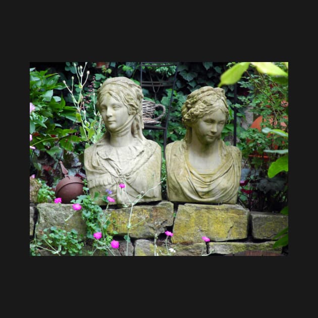 Two women in the garden by SteffaniLehmann